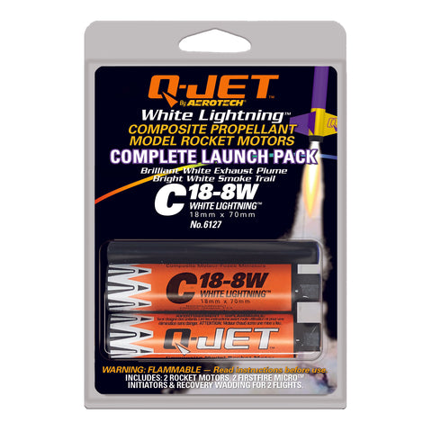 Quest Q-Jet™ C18-8W White Lightning Complete 2-Motor Launch Pack - Q6127